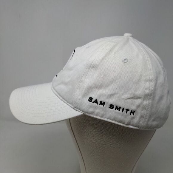 Sam Smith Men's Slideback Hat White Adjustable Embroidered Logo 100% Cotton - Picture 5 of 12